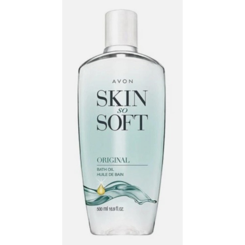 Avon Skin so Soft 16.9oz Unisex Original Bath Oil Bottle/2 Free Travel spray